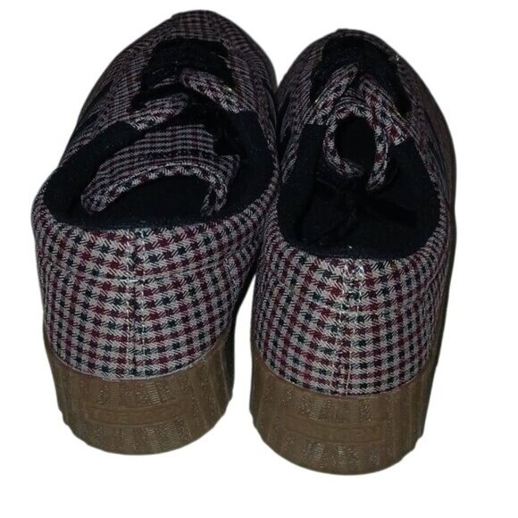 Tretorn Brown Gingham Plaid Platform Sneakers - Picture 3 of 7